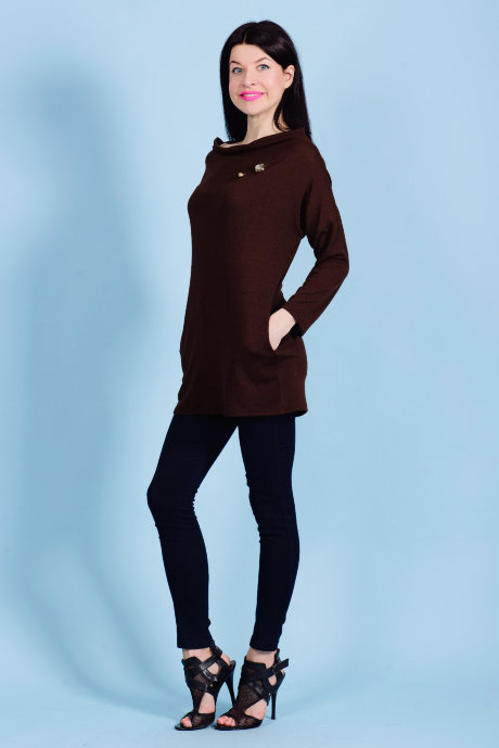 Туника Т 144 (коричневый) 